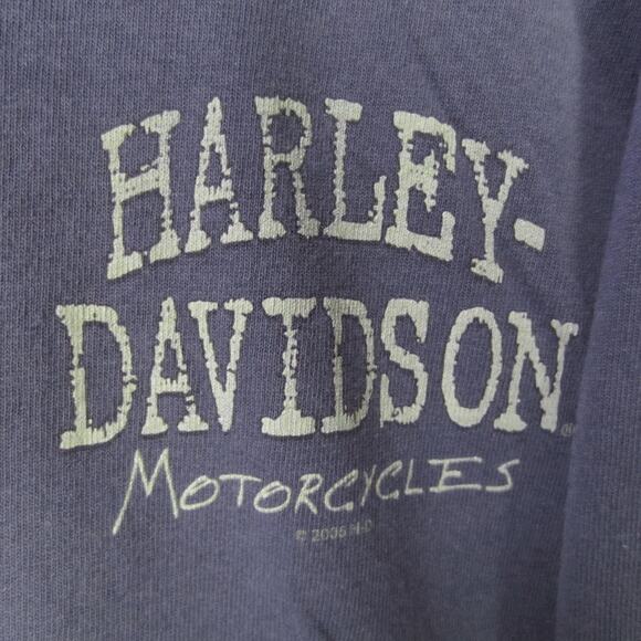 Harley-Davidson Shirt Mens XL Gray Long Sleeve Henley Bumpus Murfreesboro Dealer - Picture 2 of 8